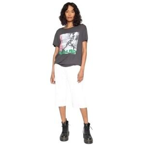 Sandrine Rose White Denim Cut Off Bermuda Shorts RJ020 D113 OSST-D1‎ Size 25